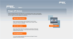 Desktop Screenshot of apidemo.pingar.com