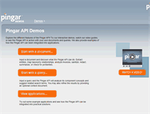 Tablet Screenshot of apidemo.pingar.com